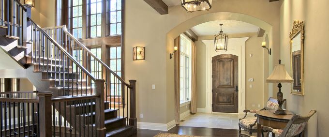 Entryway and stair interior